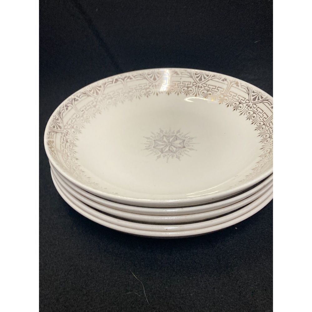 Set of 5 Stetson Warranted 22K Gold Luster Large 8" Shallow Bowls